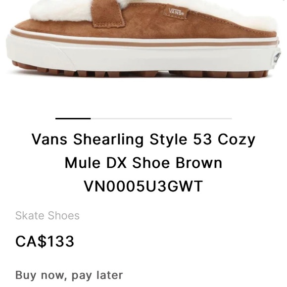 Suede Fur-Lined Slip-On Vans Shoes - Picture 6 of 6